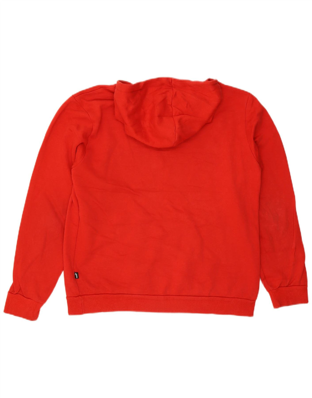 Felpa con cappuccio grafica PUMA da uomo in cotone rosso medio