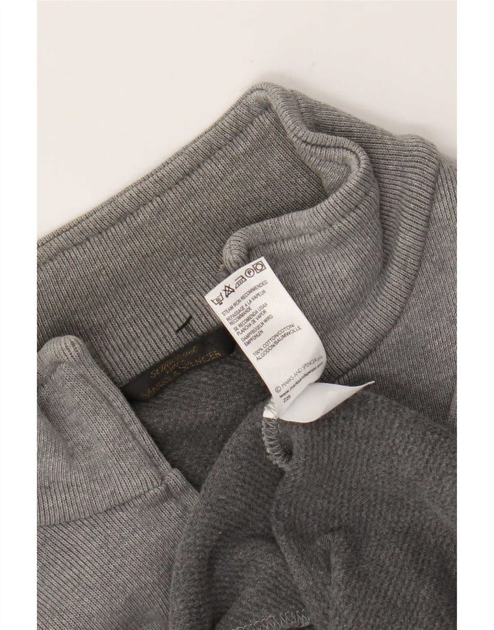 Giacca da ginnastica da uomo Marks & Spencer piccola in cotone grigio