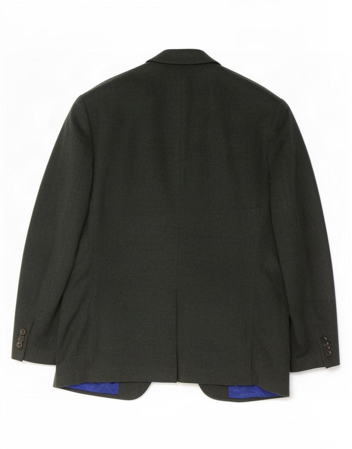Giacca blazer a 2 bottoni Marks & Spencer da uomo UK 42 grande lana kaki