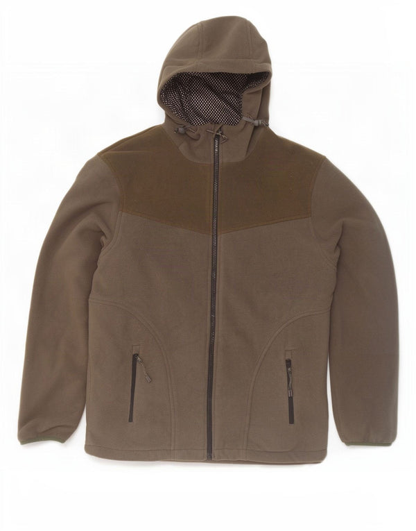 Giacca in pile con cappuccio da uomo Mountain Warehouse UK 38 Colore grigio medio