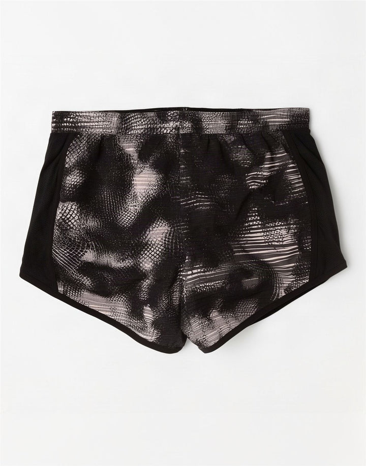 Pantaloncini sportivi Under Armour da donna con motivo astratto UK 10 piccoli neri