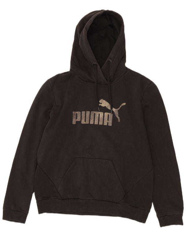 Felpa con cappuccio grafica da donna Puma UK 14 media nera