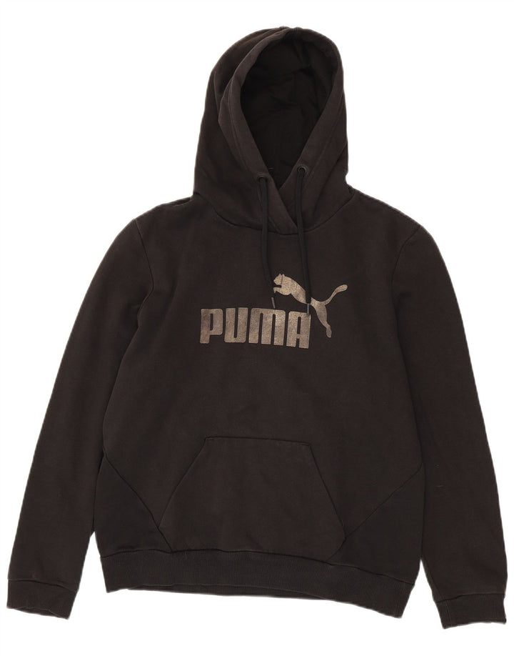Felpa con cappuccio grafica da donna Puma UK 14 media nera