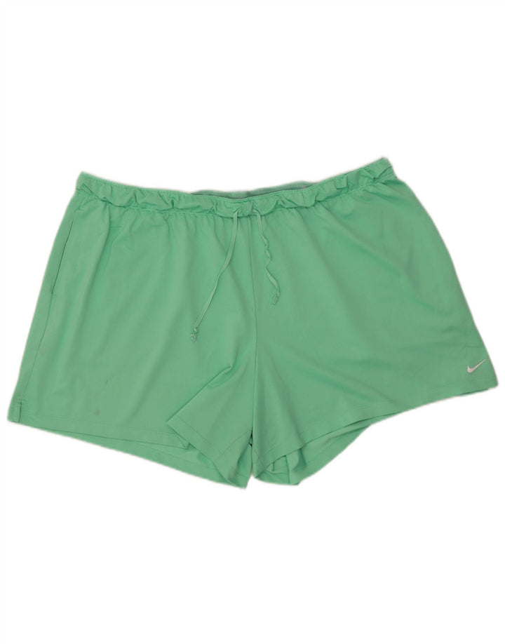 Pantaloncini sportivi Nike Dri Fit da uomo 2XL poliestere verde
