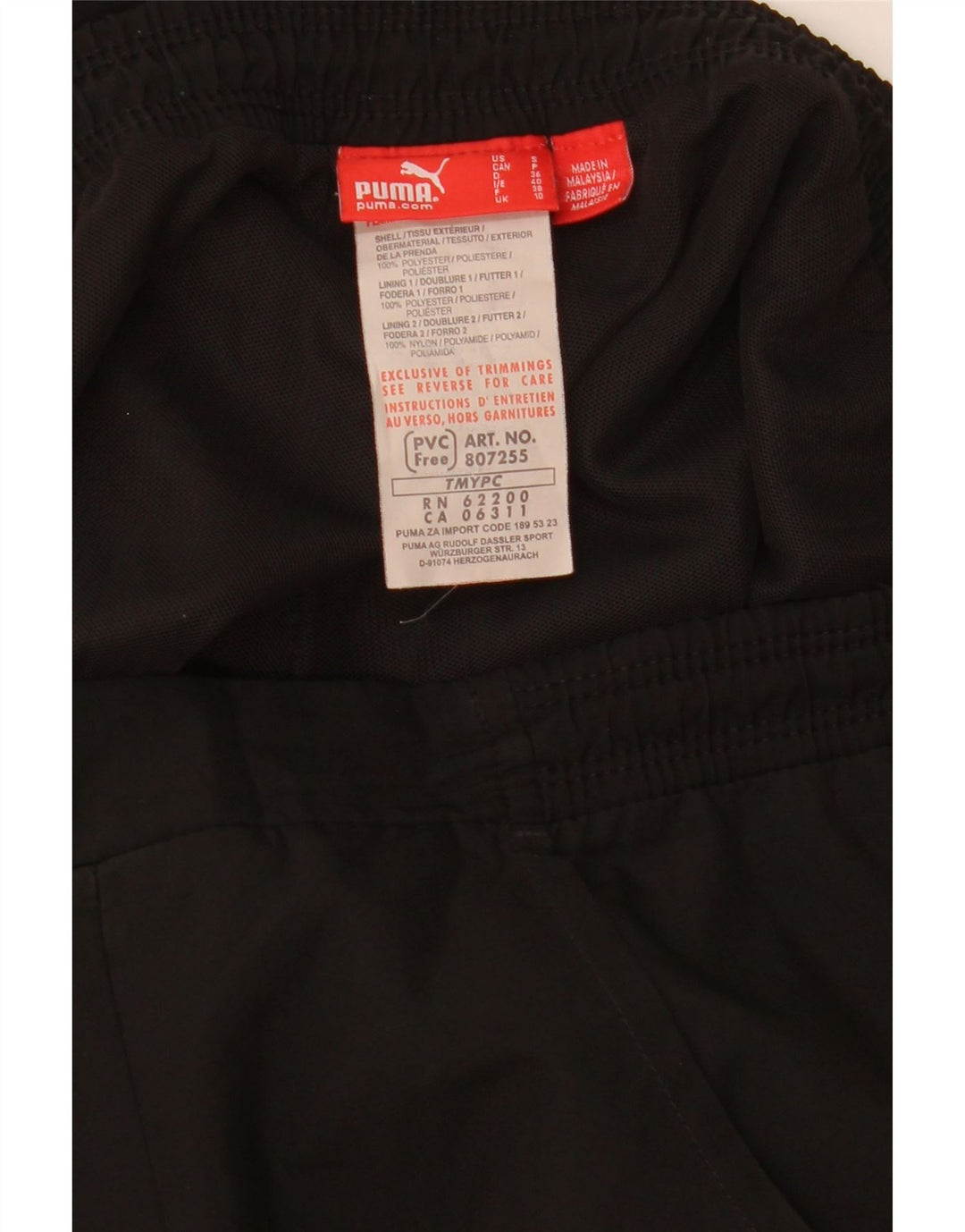 Pantaloni da tuta da donna Puma UK 10 Small Nero Poliestere