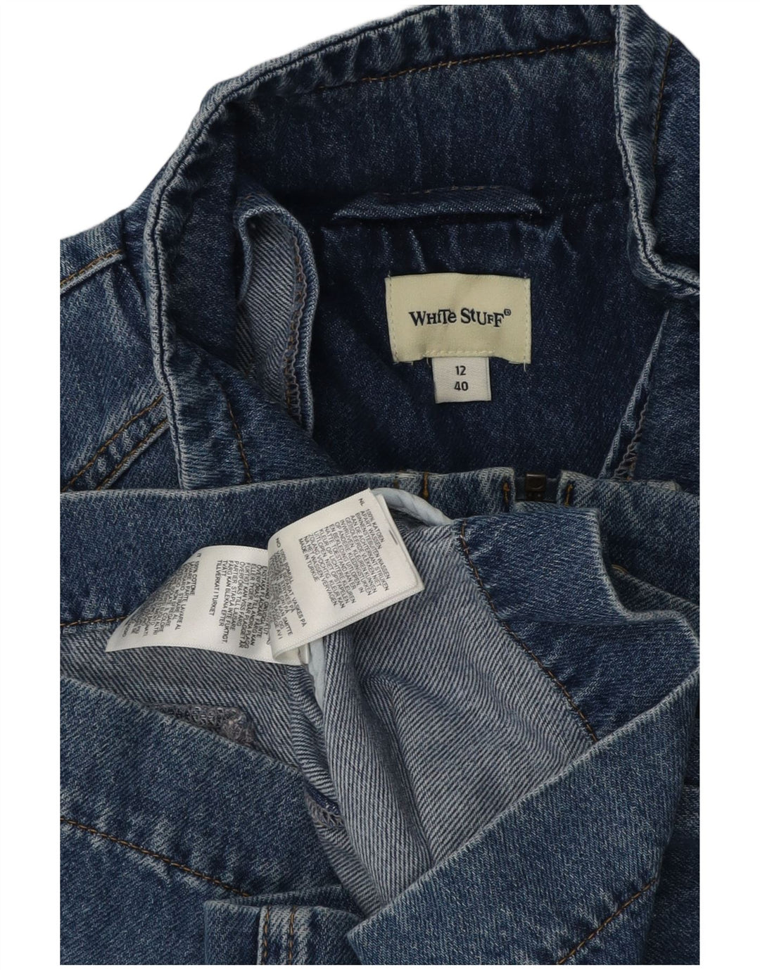 Giacca di jeans da donna White Stuff UK 12 Cotone blu medio