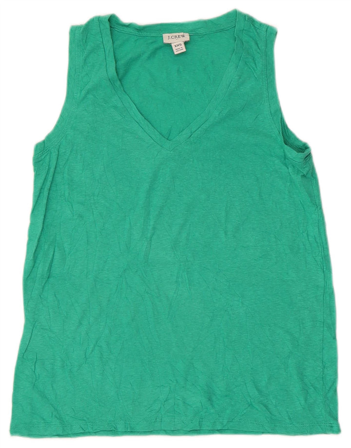 Canotta da donna J. Crew UK 2 2XS cotone verde
