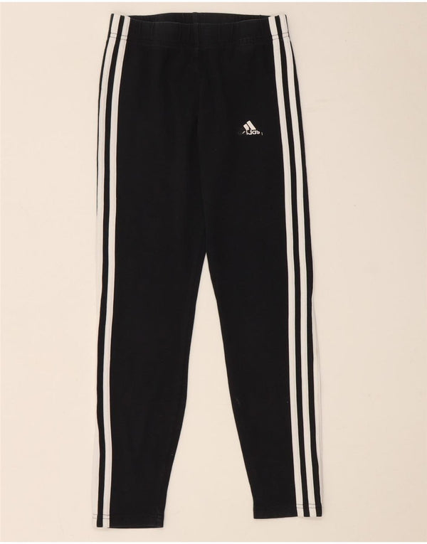 Leggings Adidas Bambina 13-14 Anni Cotone Nero