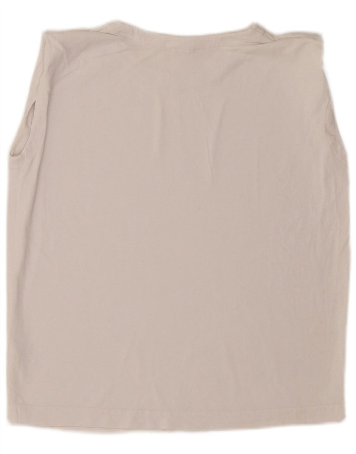 Canotta oversize da donna Cos UK 6 XS cotone bianco