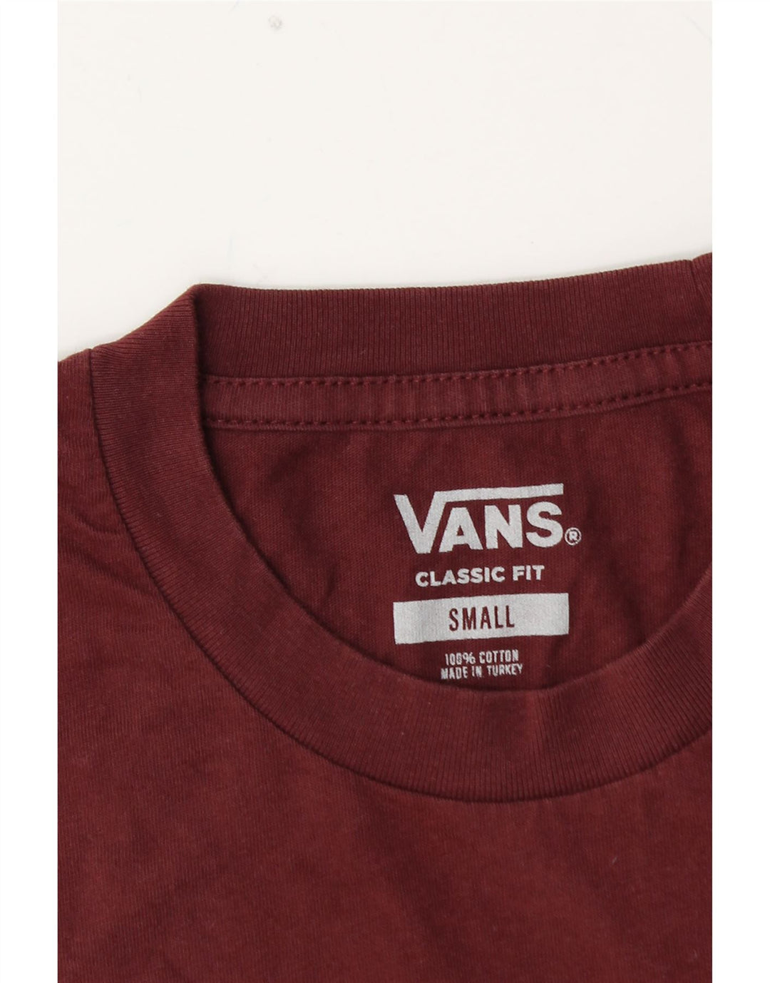 T-shirt da uomo con vestibilità classica VANS, piccola, in cotone marrone