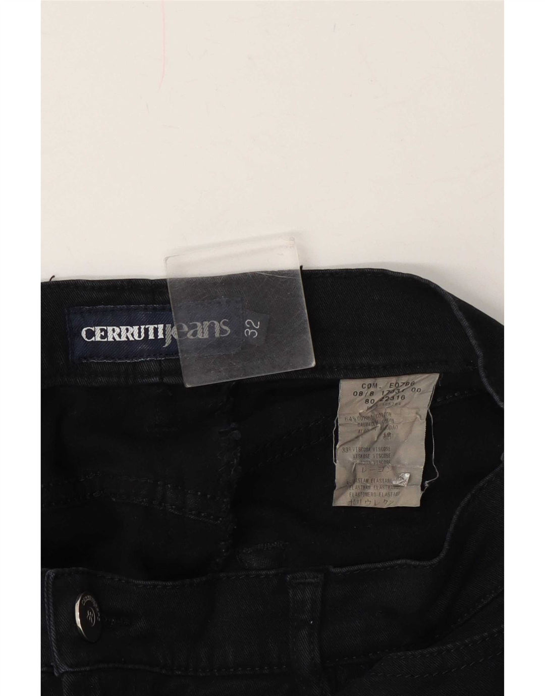 Jeans bootcut da donna Cerruti 1881 W32 L29 cotone blu navy