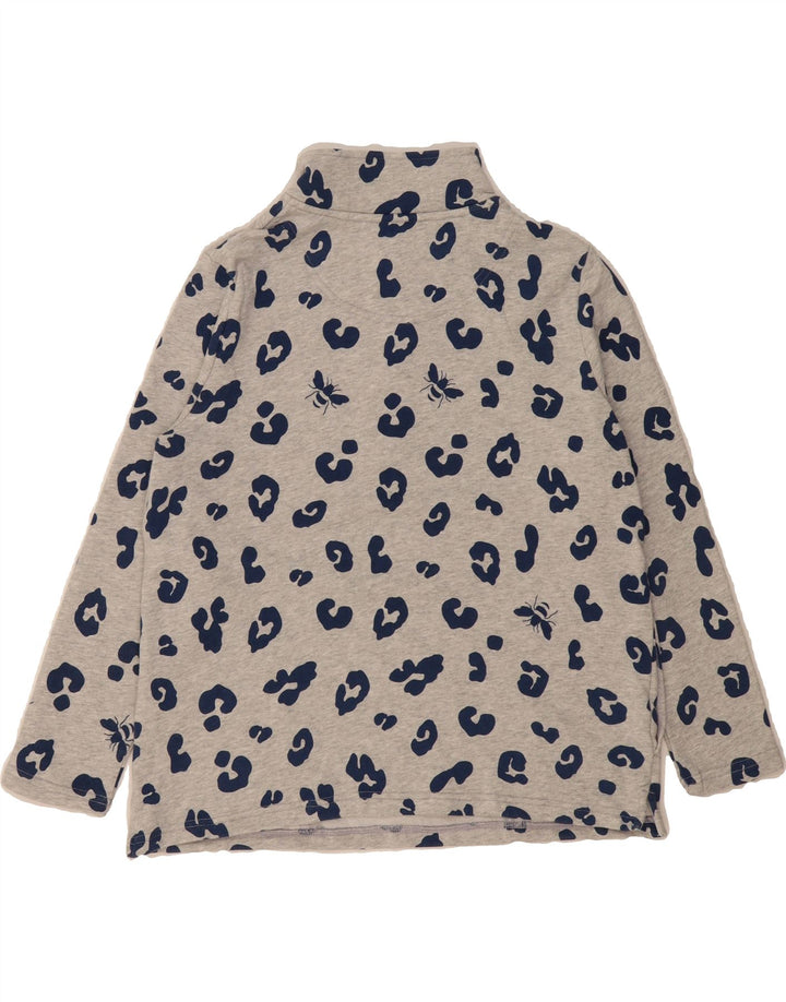 JOULES Womens Abstract Pattern Sweatshirt Jumper UK 12 Medium Grey Vintage Joules and Second-Hand Joules from Messina Hembry 