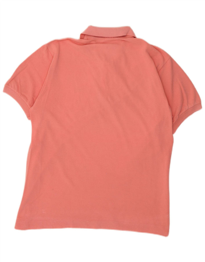 Polo da uomo Lacoste taglia 4 in cotone rosa medio