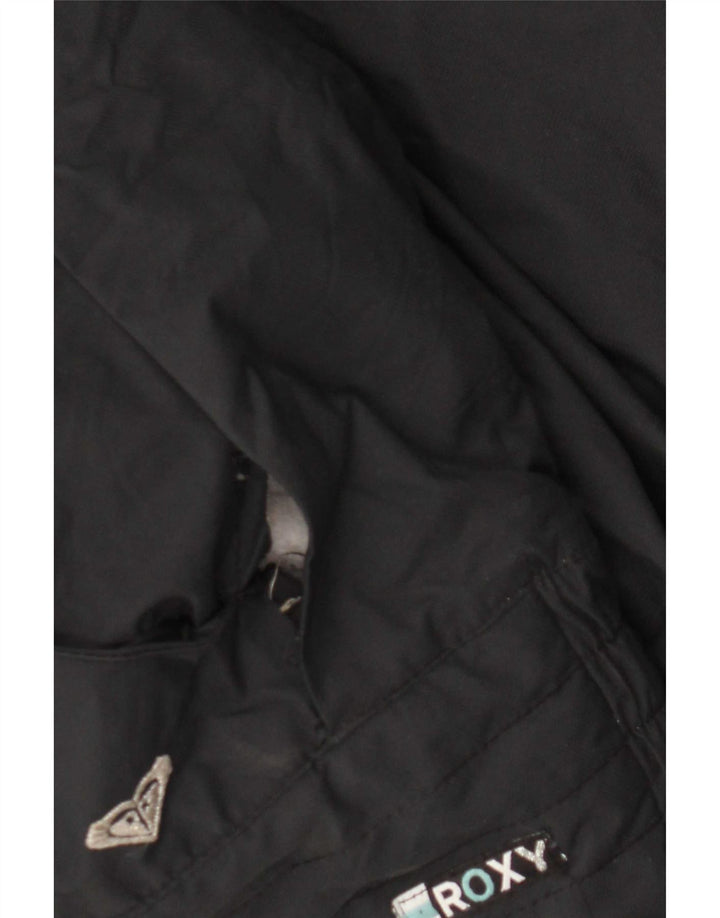 Giacca a vento con cappuccio grafica da donna Roxy UK 14 media nera in poliammide