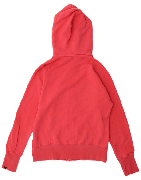 Felpa con cappuccio e zip da donna NIKE UK 16/18 Large in cotone rosa