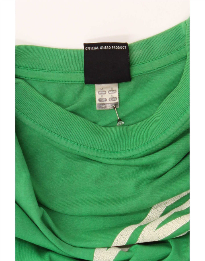 T-shirt grafica da uomo Umbro Top in cotone verde medio