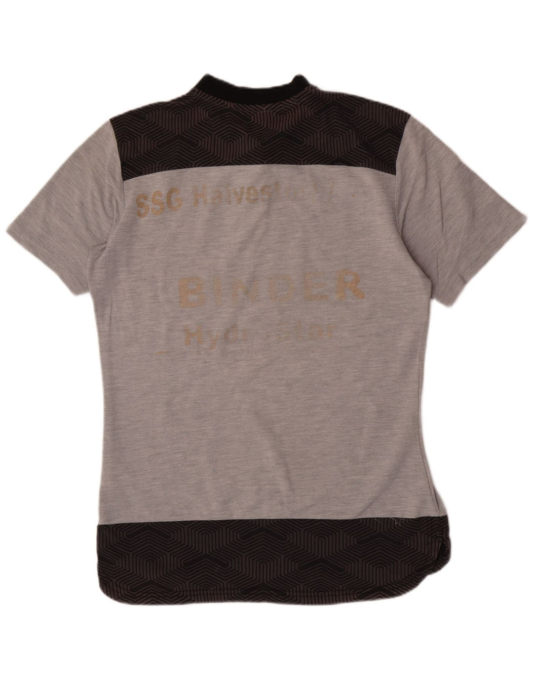 T-shirt grafica da uomo Puma Top in cotone color block grigio medio