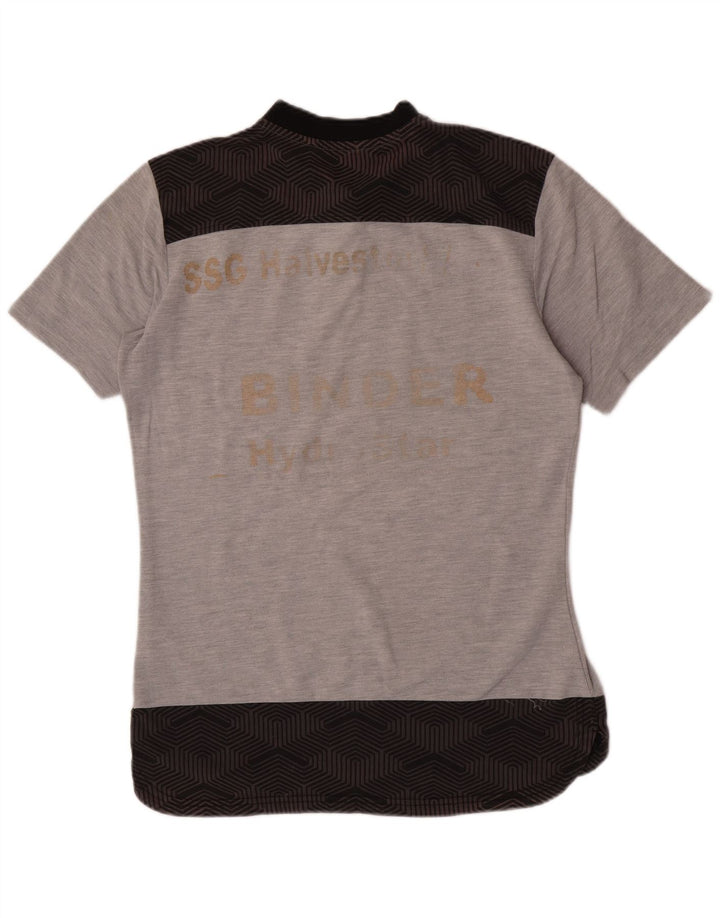 T-shirt grafica da uomo Puma Top in cotone color block grigio medio