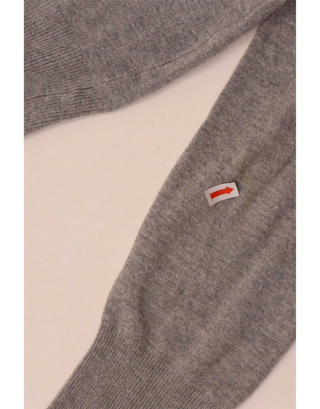 Maglione cardigan elasticizzato da donna Marks & Spencer UK 10 piccolo grigio chiazzato