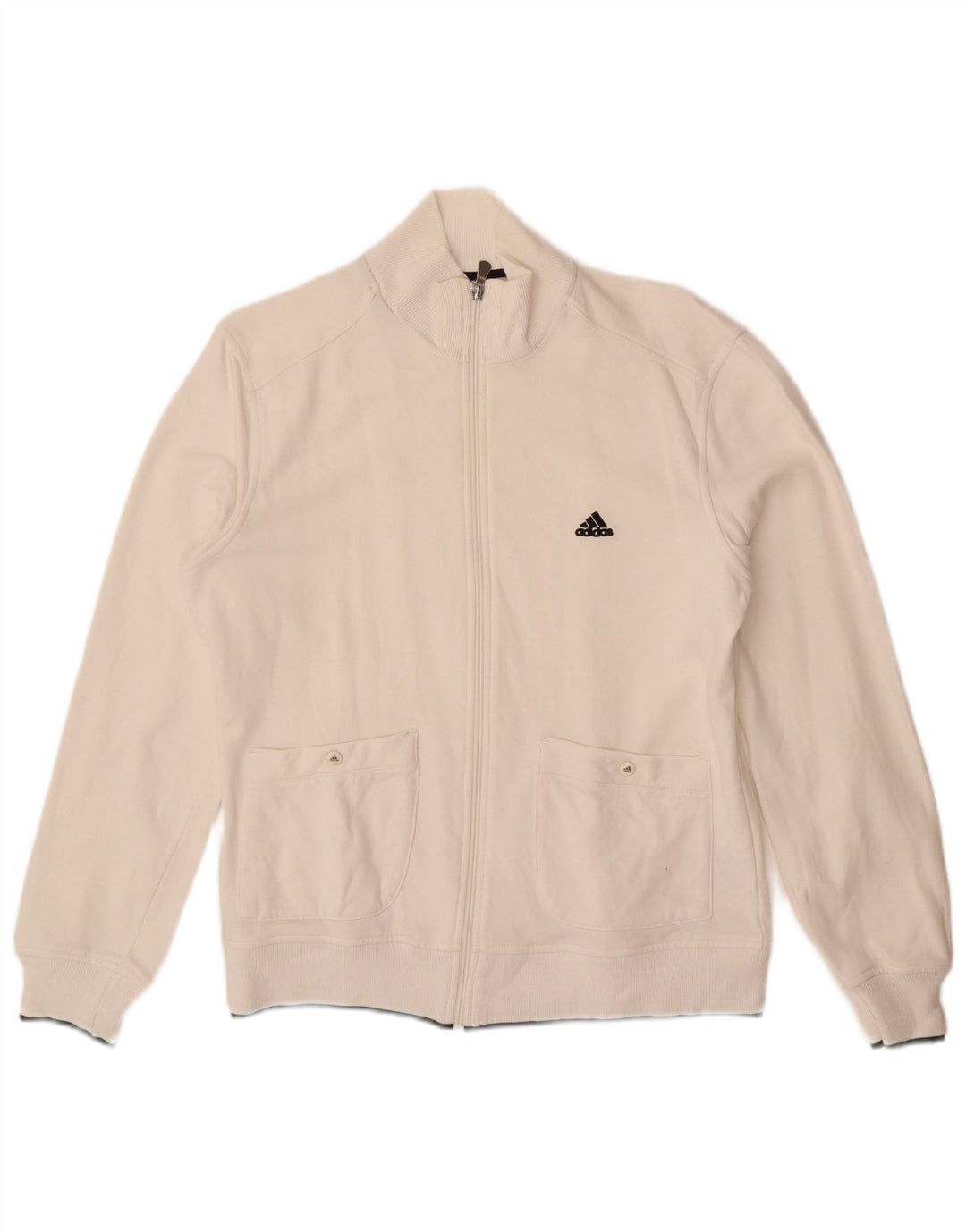 Giacca da tuta da uomo ADIDAS UK 40/42 Cotone bianco medio