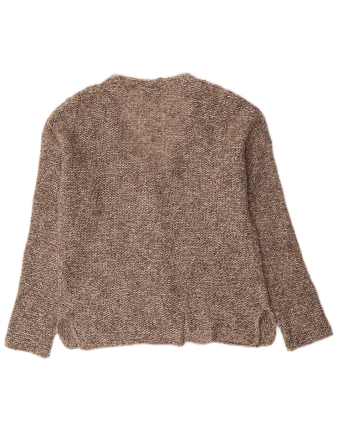 Maglione cardigan oversize da donna BENETTON UK 6 XS acrilico grigio