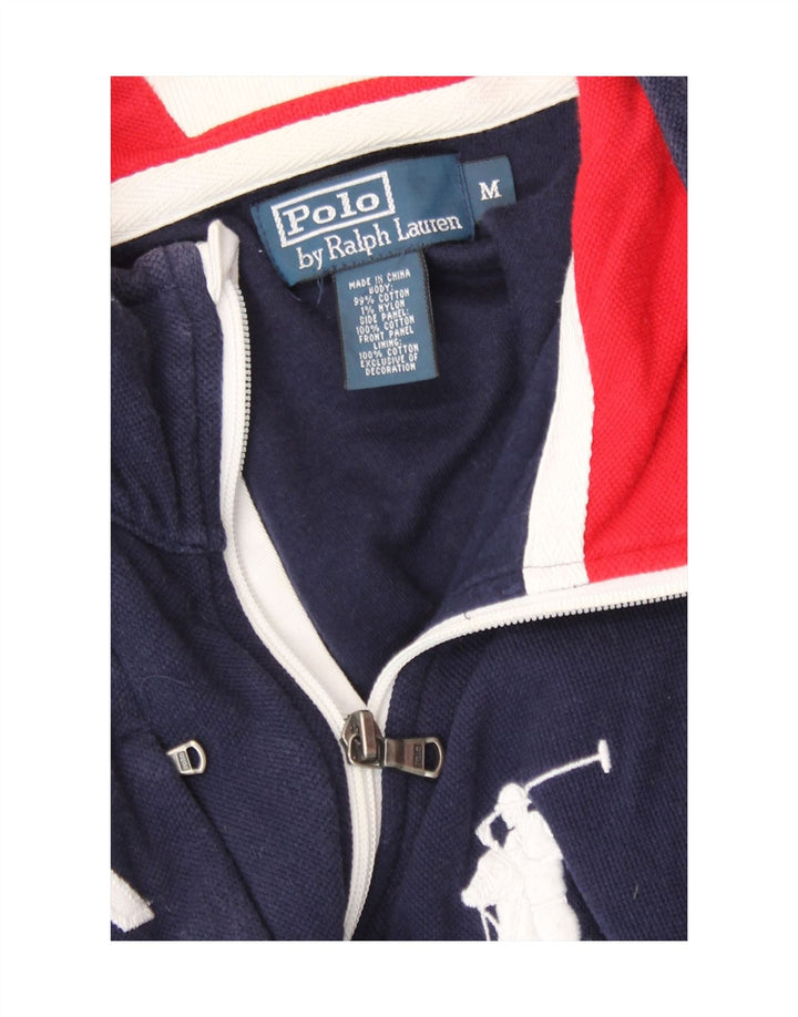 Polo Ralph Lauren Giacca da uomo della tuta da ginnastica color block medio blu navy