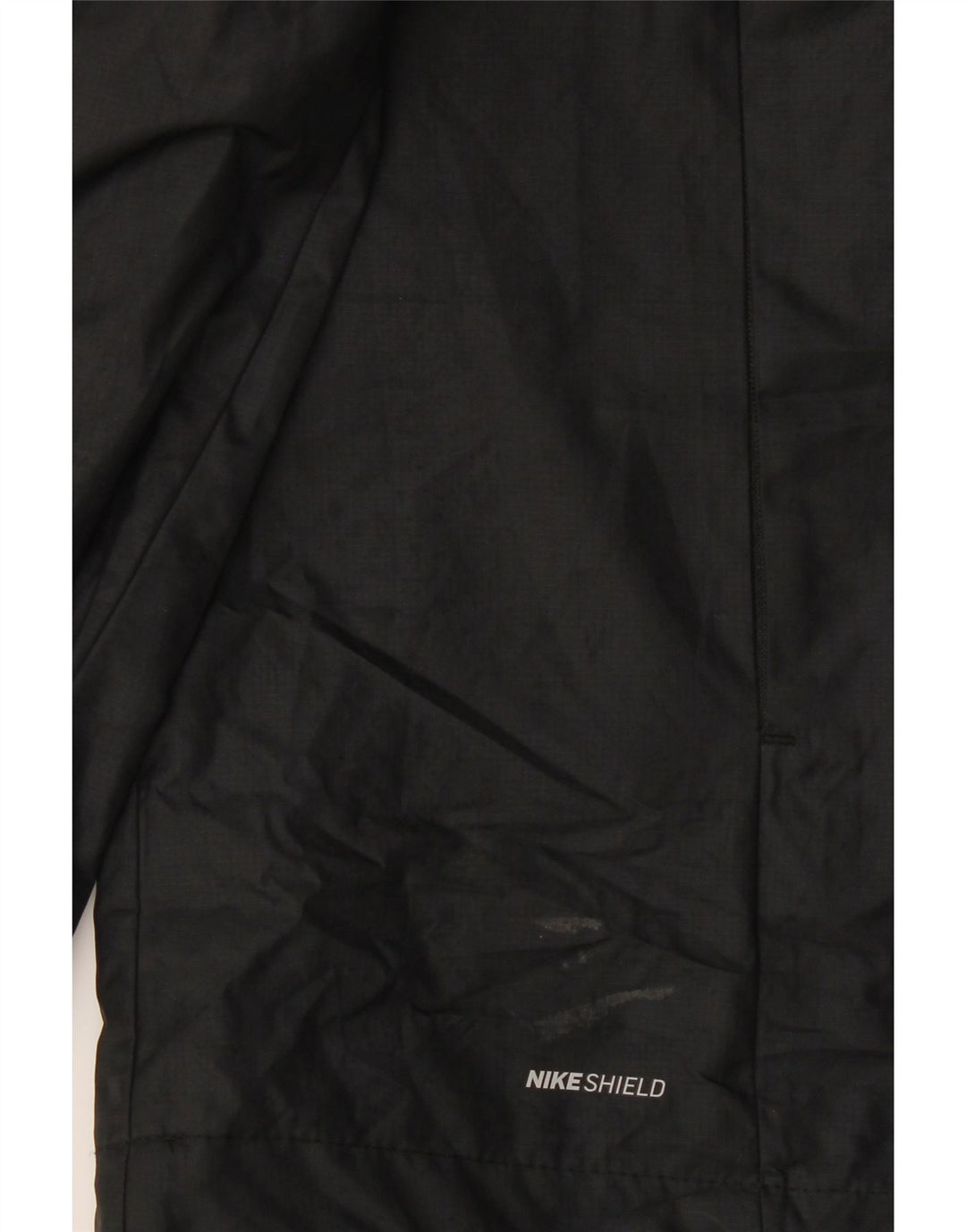 Giacca antipioggia con cappuccio Nike da uomo UK 40 grande poliestere nero