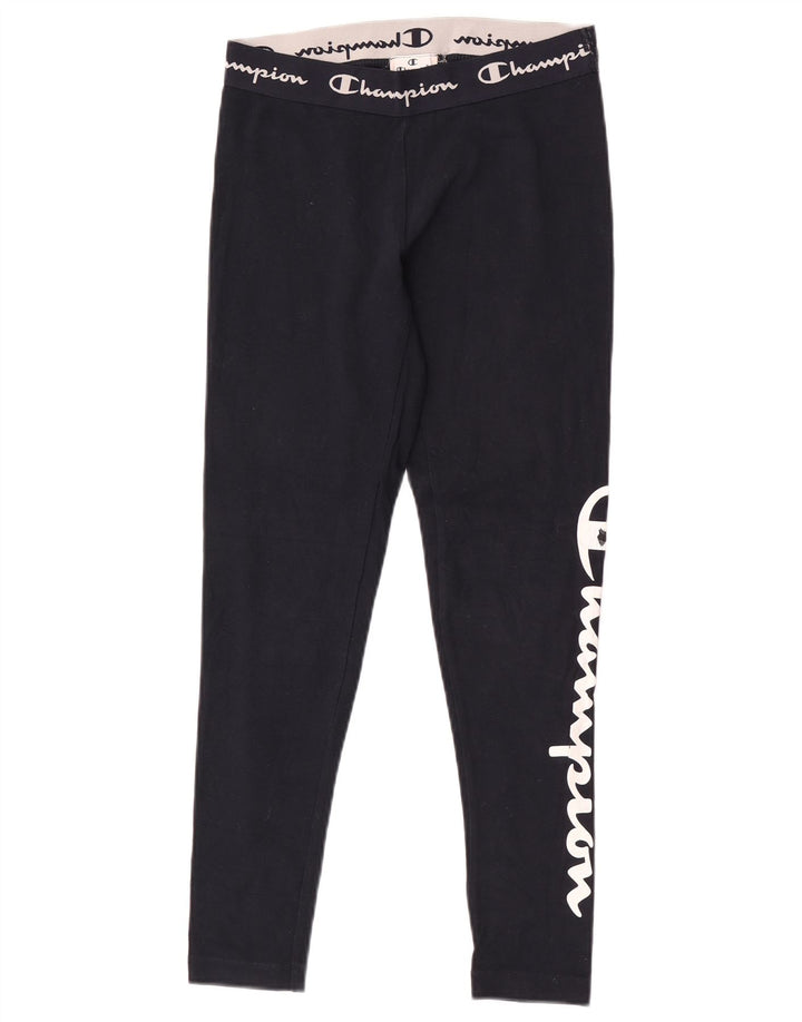 Leggings grafici da donna Champion UK 10 piccolo cotone blu navy