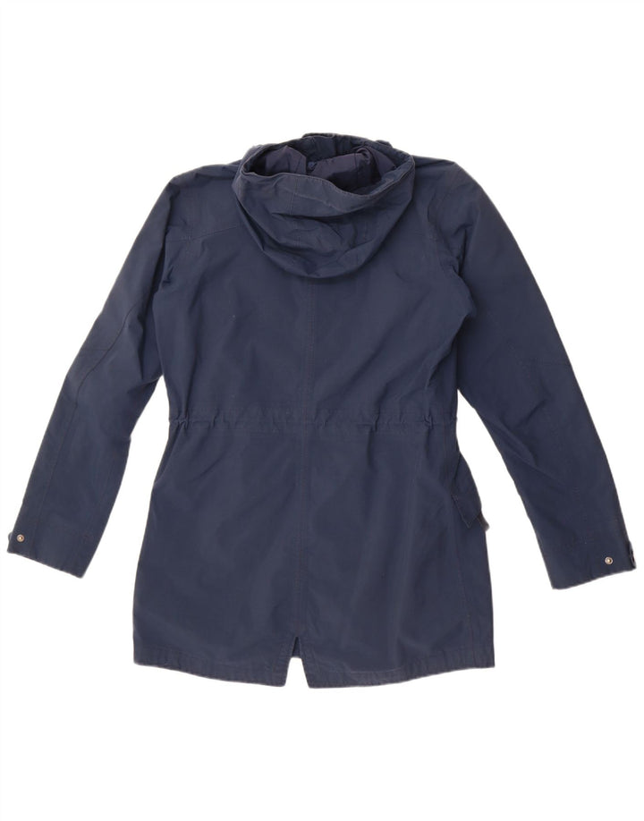 Giacca a vento con cappuccio da donna Jack Wolfskin UK 8/10 Small Blu Navy