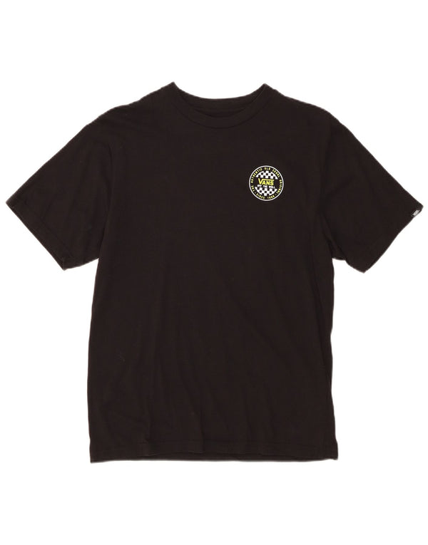 T-shirt grafica da bambino Vans Classic Fit 14-15 anni XL in cotone nero