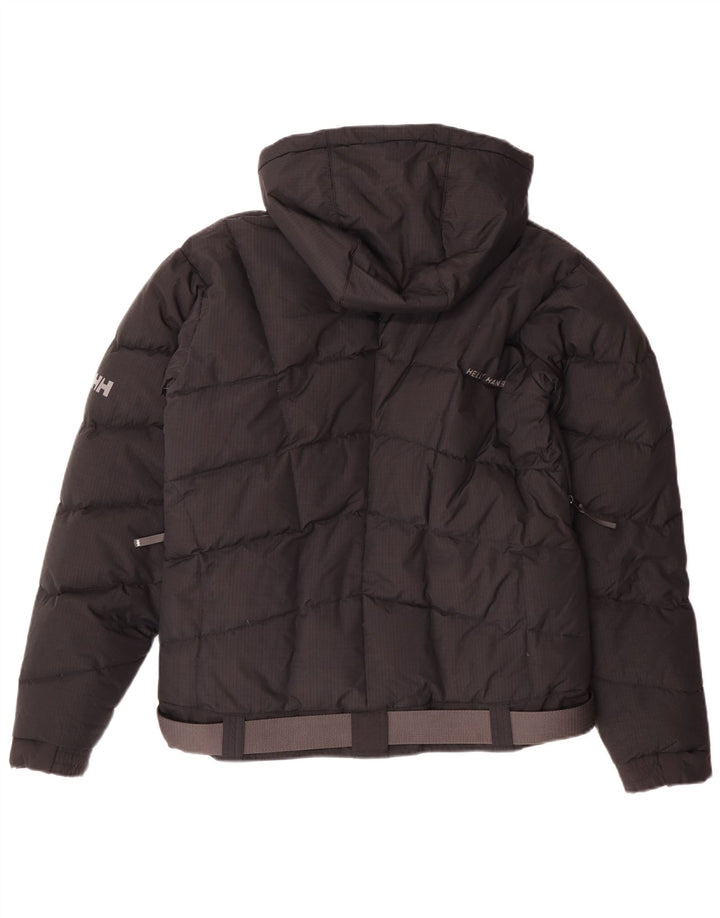 Giacca imbottita con cappuccio da uomo Helly Hansen UK 38 nylon nero medio