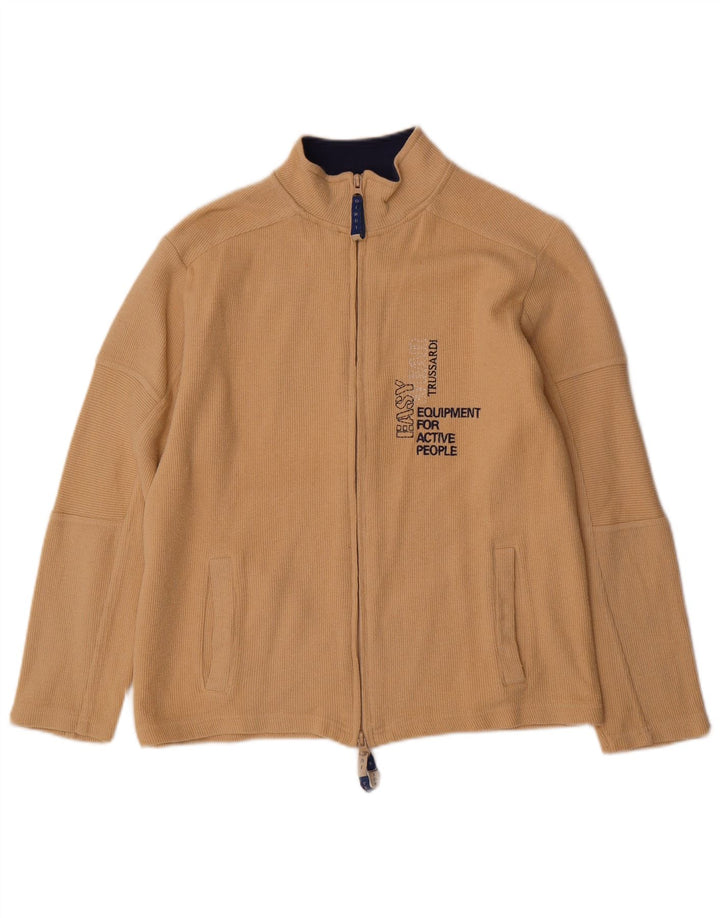 Giacca Top della Tuta Grafica da Bambino Trussardi 11-12 Anni in Cotone Beige