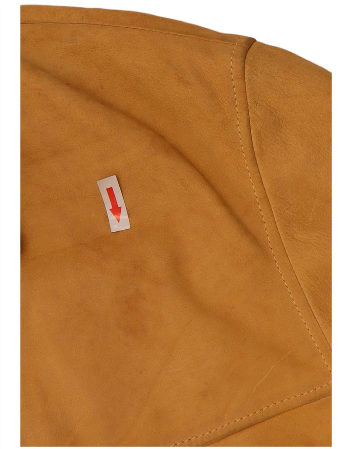 Giacca in pelle da uomo Scout UK 42 XL Gialla