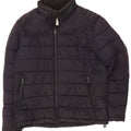 Giacca imbottita da uomo Zara UK 40 grande poliestere blu navy
