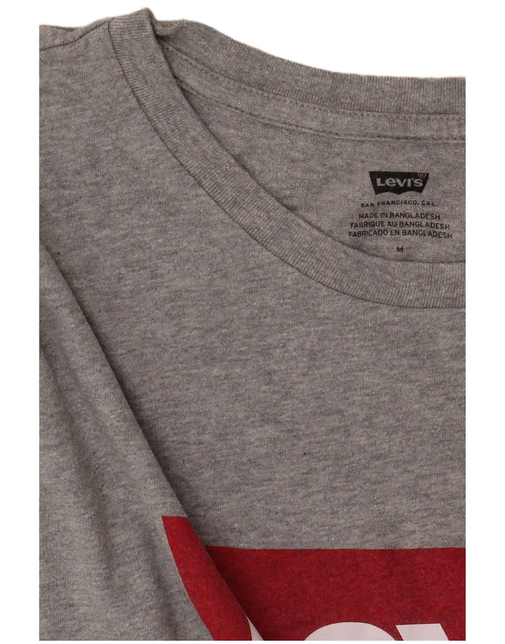 LEVI'S Mens Graphic T-Shirt Top Medium Grey