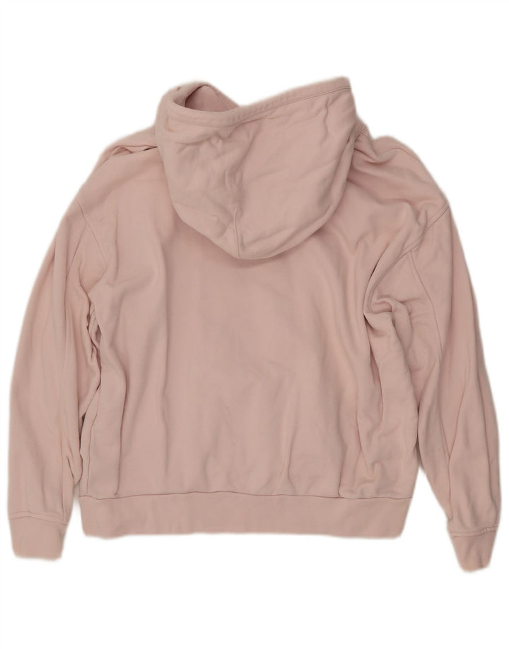 Maglione oversize con cappuccio da donna LEVI'S UK 10 piccolo cotone rosa