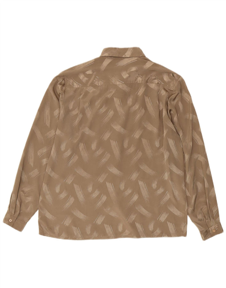 Camicetta da donna con motivo astratto Rafaella US 10 grande poliestere marrone