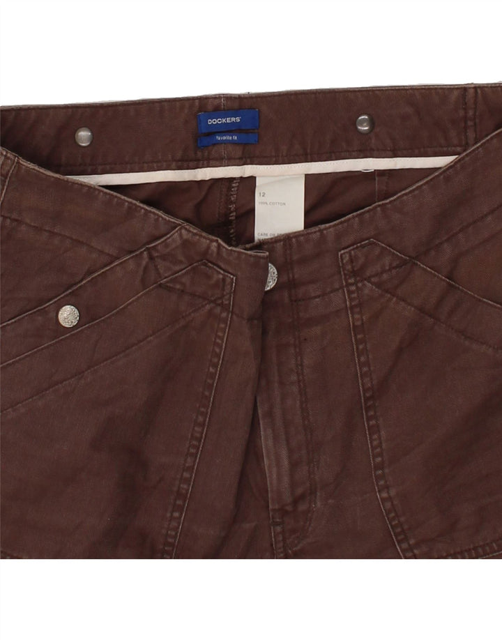 DOCKERS Womens Capri Trousers US 12 Large W32 L22 Brown Cotton Vintage Dockers and Second-Hand Dockers from Messina Hembry 