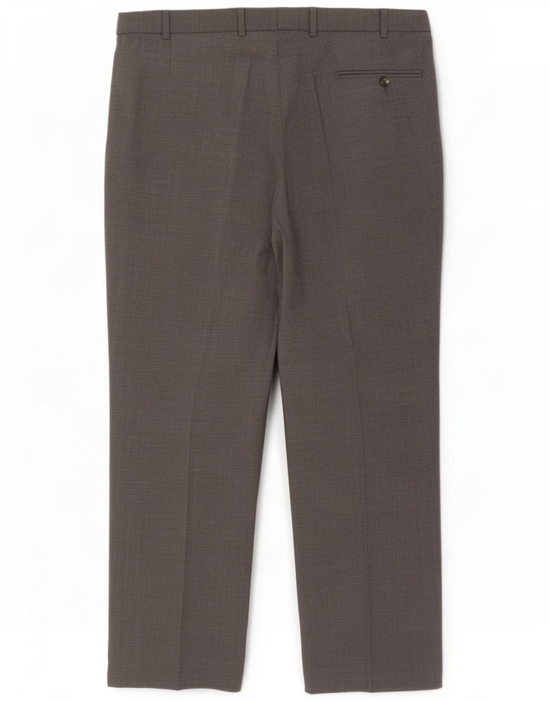 Marks & Spencer Pantaloni da abito dritti da uomo W38 L29 Poliestere grigio