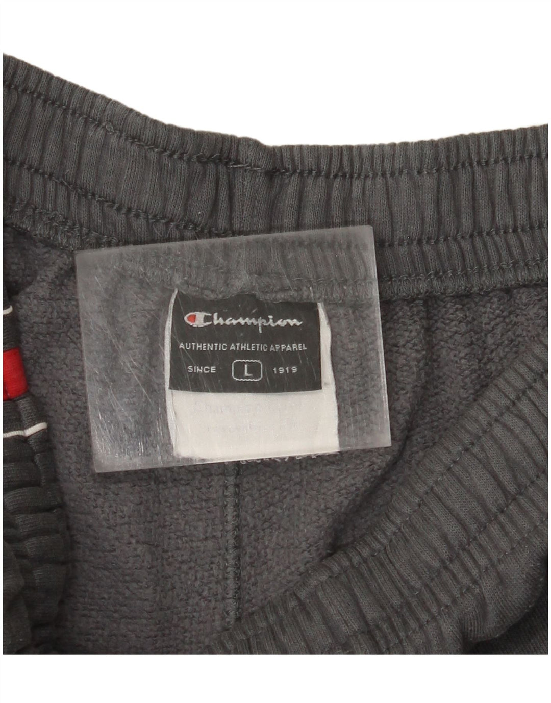 Pantaloni da tuta da uomo CHAMPION grandi in cotone color block grigio