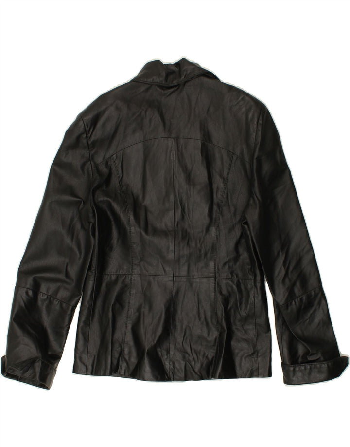 CONBIPEL Womens Leather Jacket IT 46 Large Black Leather Vintage Conbipel and Second-Hand Conbipel from Messina Hembry 