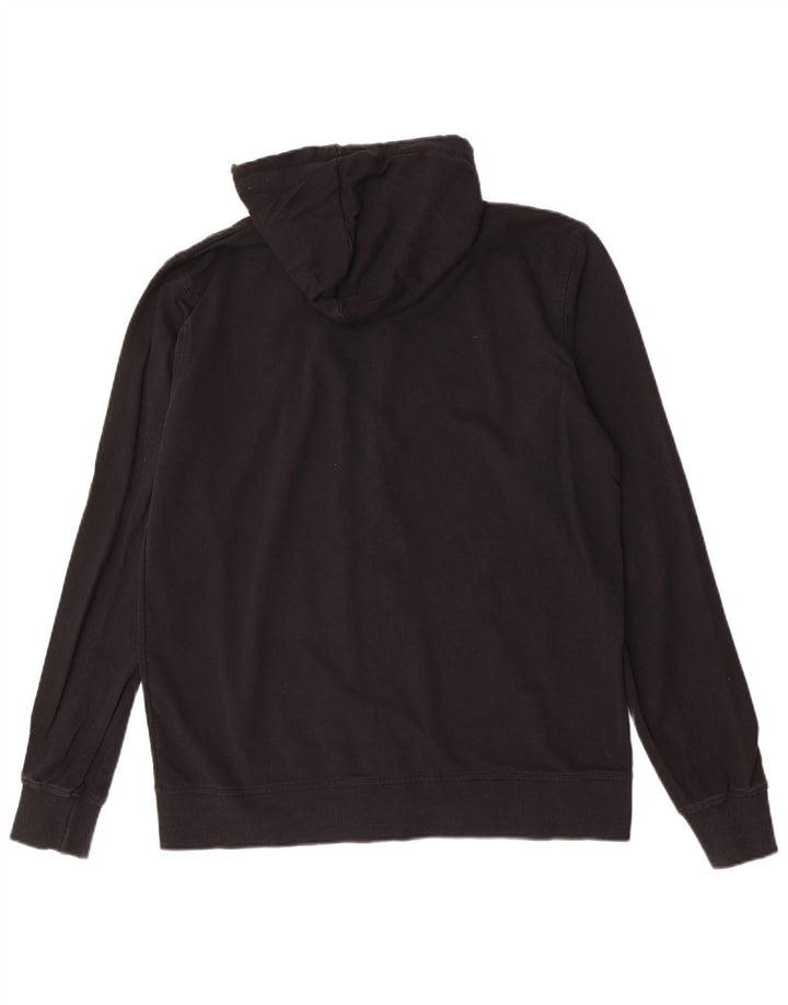 Maglione con cappuccio e zip da uomo Lotto grande in cotone nero
