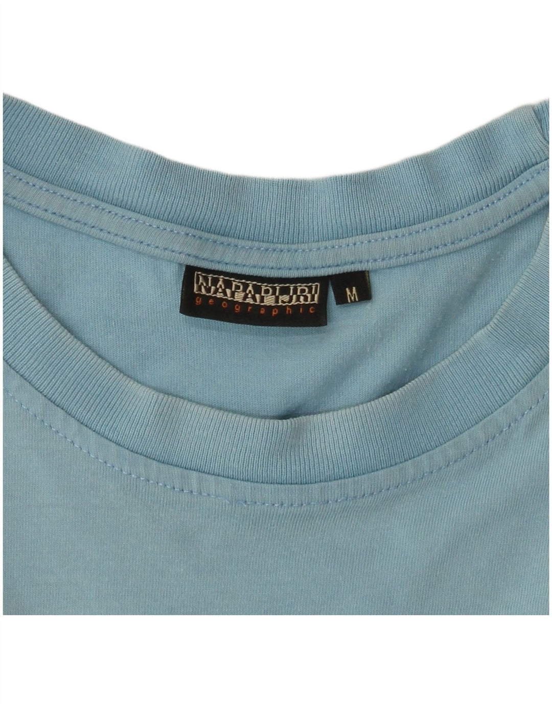 T-shirt grafica geografica da uomo NAPAPIJRI Top blu medio