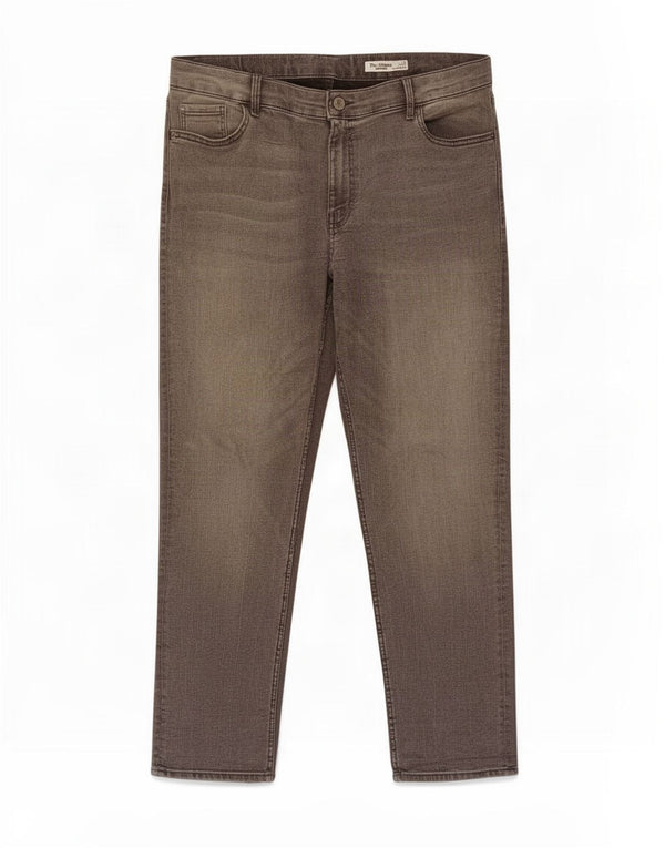 Topshop Jeans dritti da donna The Sienna UK 16 Large W36 L29 Cotone grigio