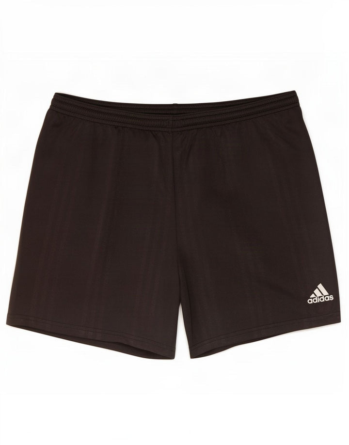 Pantaloncini sportivi Adidas da uomo a righe medie nere