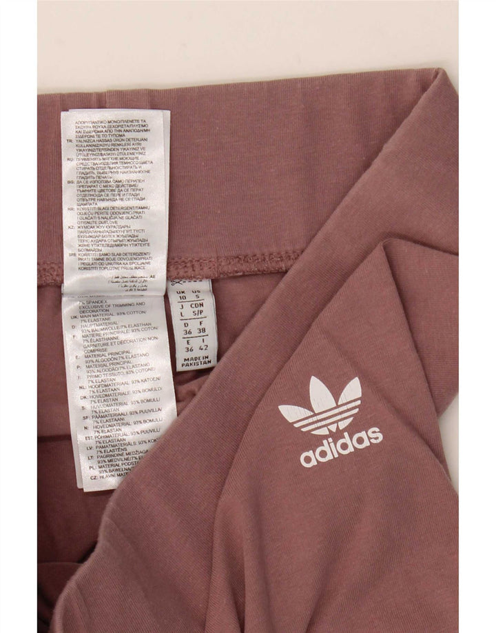Leggings Adidas da donna UK 10 piccolo cotone marrone