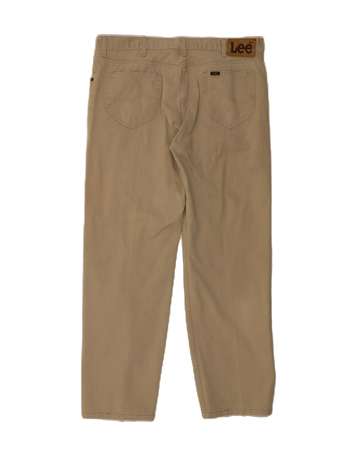 LEE Mens Straight Jeans W38 L30 Beige Cotton Vintage Lee and Second-Hand Lee from Messina Hembry 