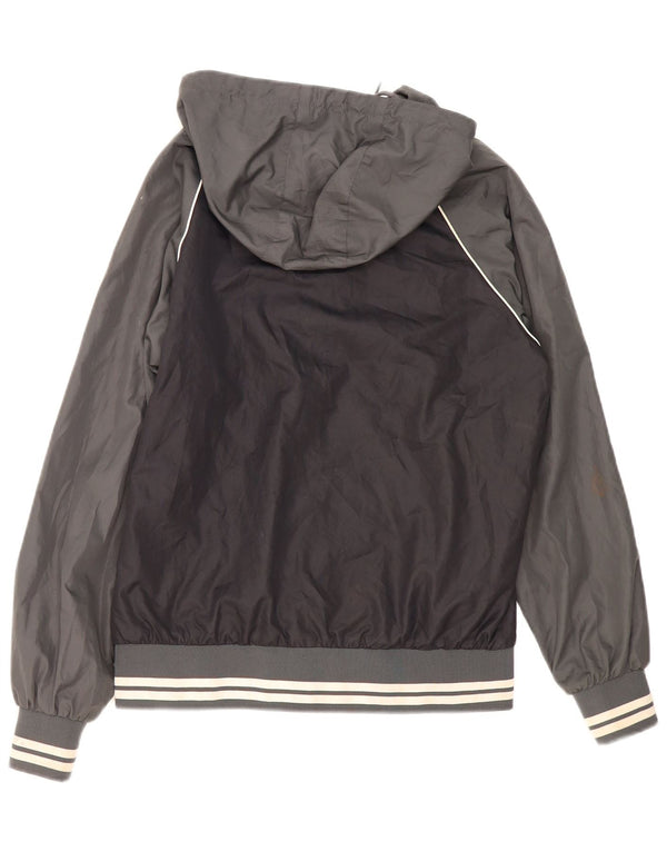 Giacca antipioggia da uomo Fila Small nera in poliestere color block