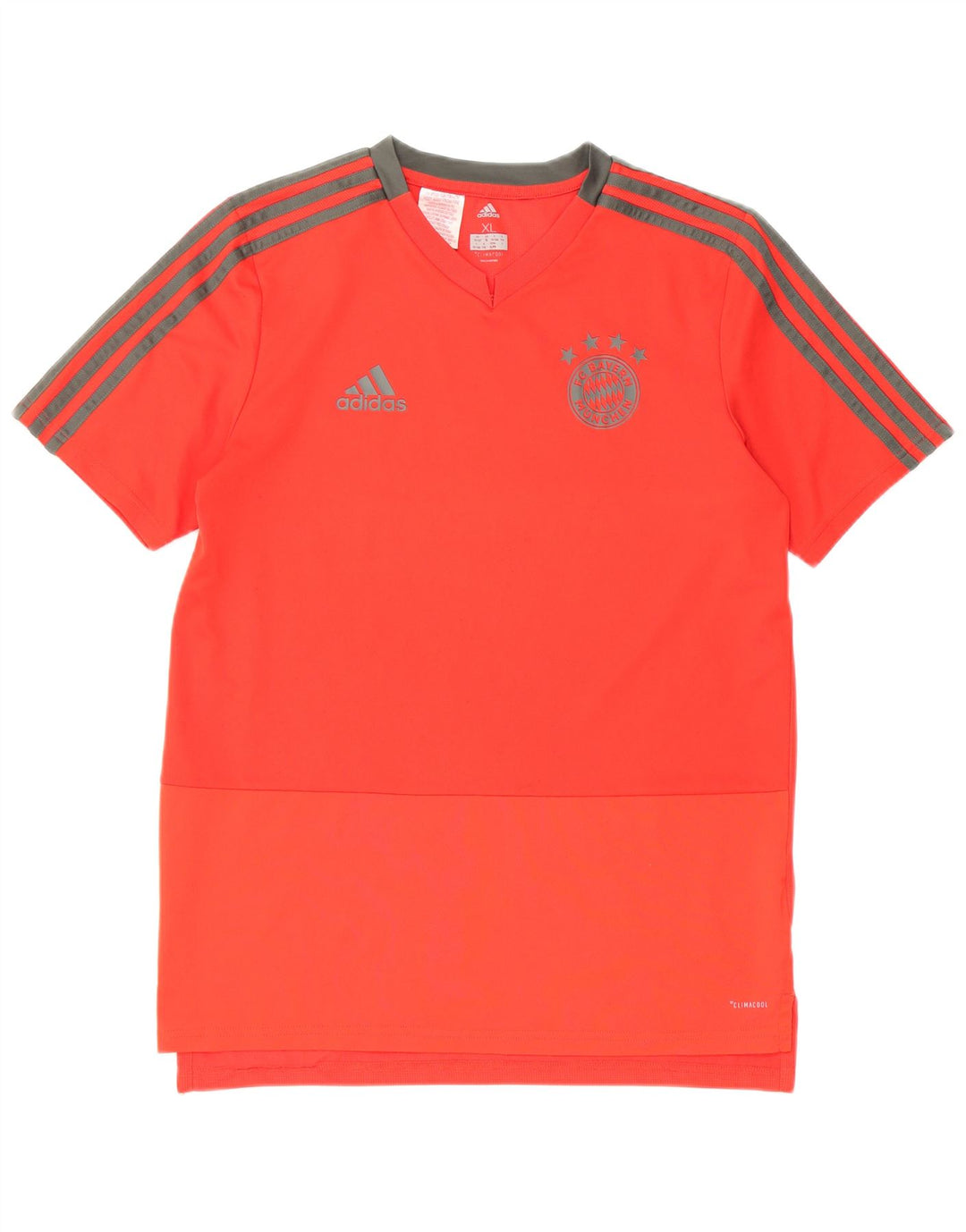 T-shirt ADIDAS da bambino Climacool 15-16 anni XL rossa in poliestere