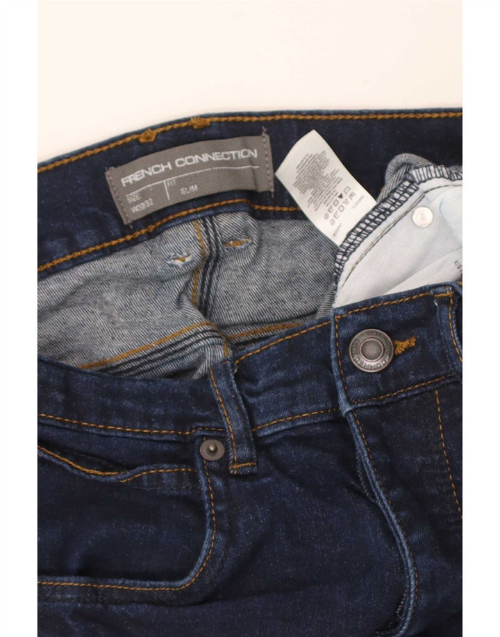 Jeans slim da uomo French Connection W32 L24 cotone blu navy
